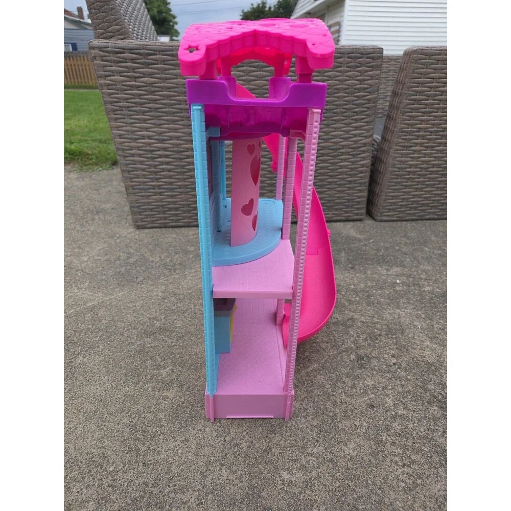 Mattel Barbie Chelsea Playhouse 3 Level Dollhouse Pink Slide Playset
